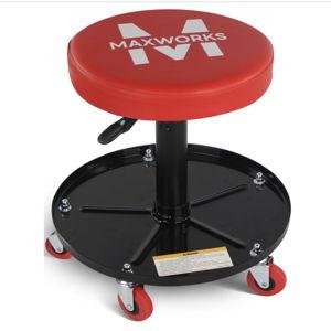 MaxWorks 80771 Pneumatic Roller Seat/Creeper with Adjustable Height - 300 lb Capacity
