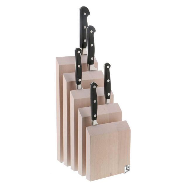 Zwilling Italian Magnetic Knife Block, Upright, Beech Wood, White, Wood