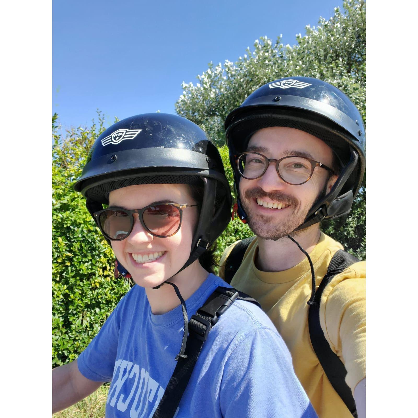 Scootering around Nantucket