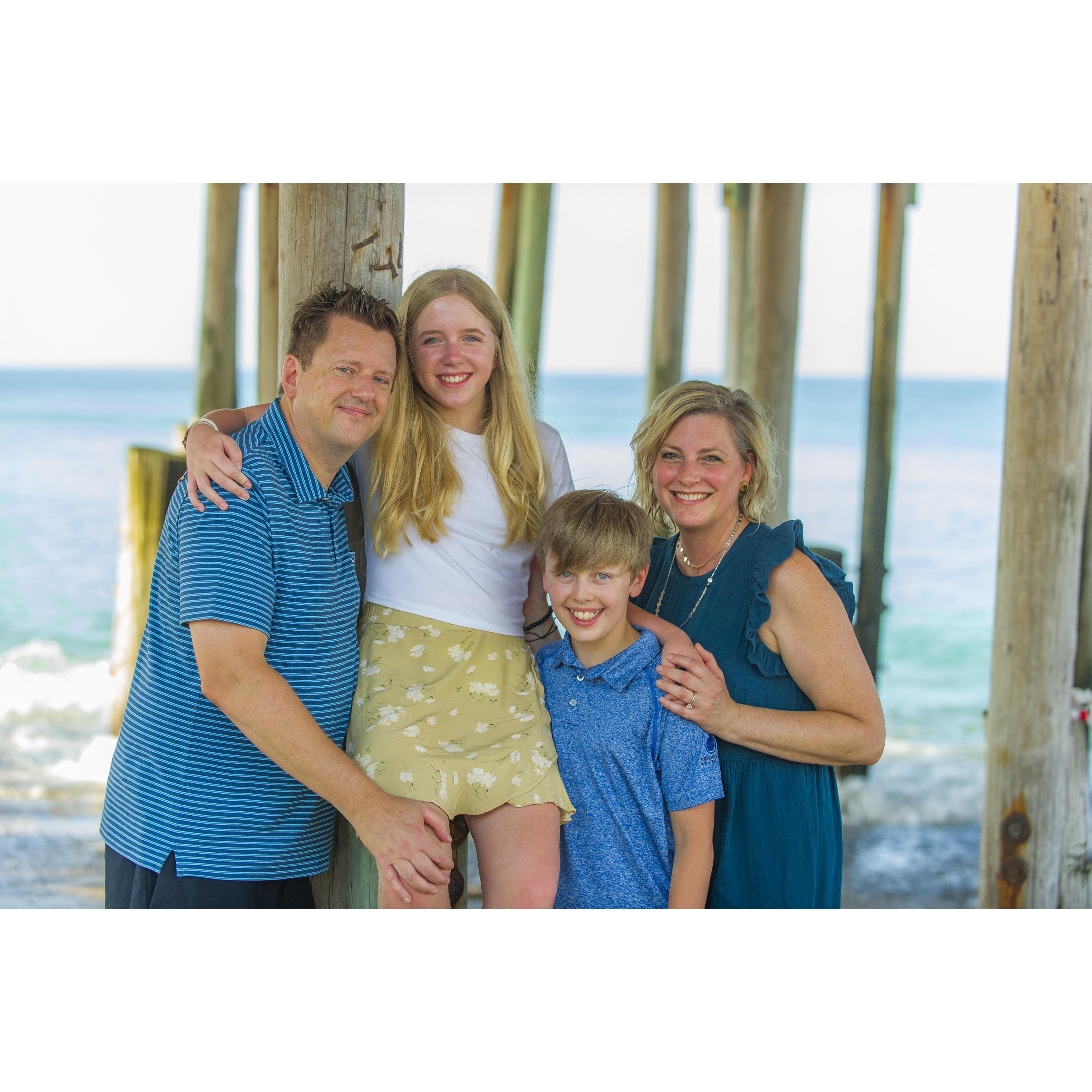 New Family Portrait! Can you say HOT...I think we all melted a bit that day!