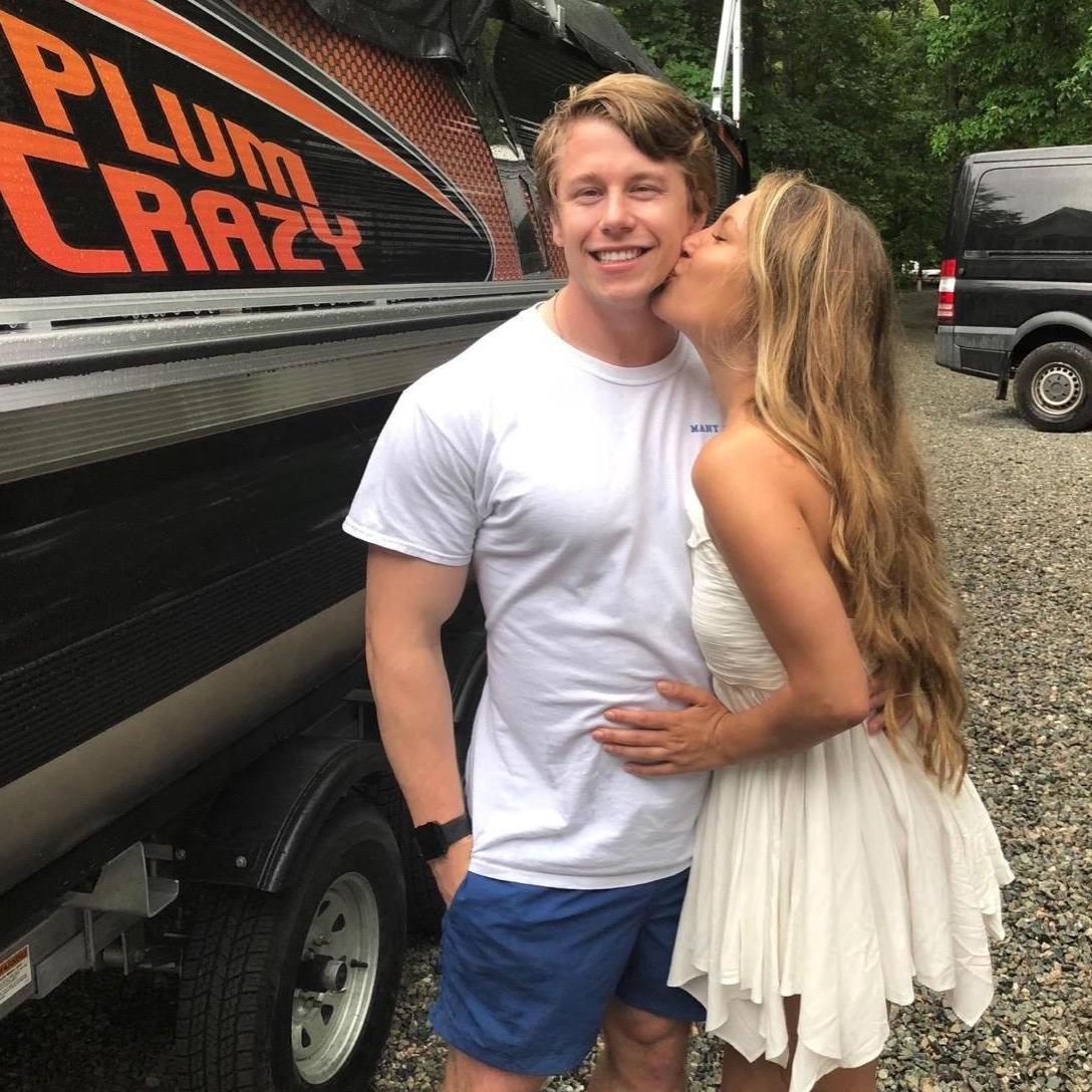 Their very first picture together, he's feeling pretty awkward