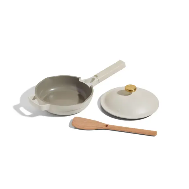 Our Place 3pc Aluminum Ceramic Nonstick Mini Always Pan Set Cream