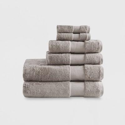 Bath Towels Sets Taupe Brown