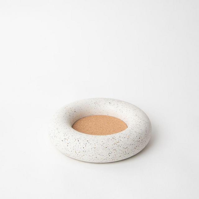 Wine Bottle Coaster - White Terrazzo