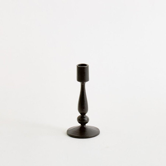 Clara Candlestick: Bronze: Medium Taper