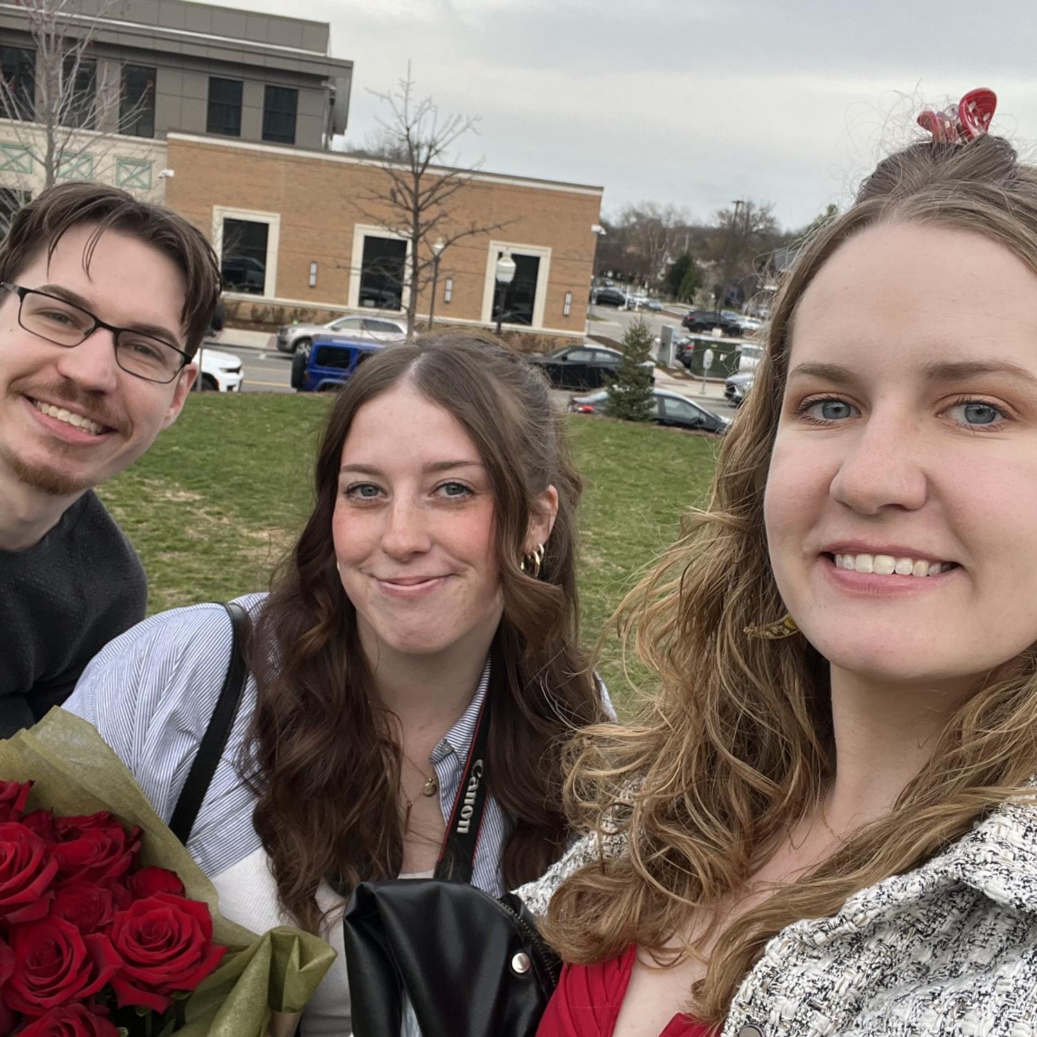 Our best friends who made our proposal so special. ❤️