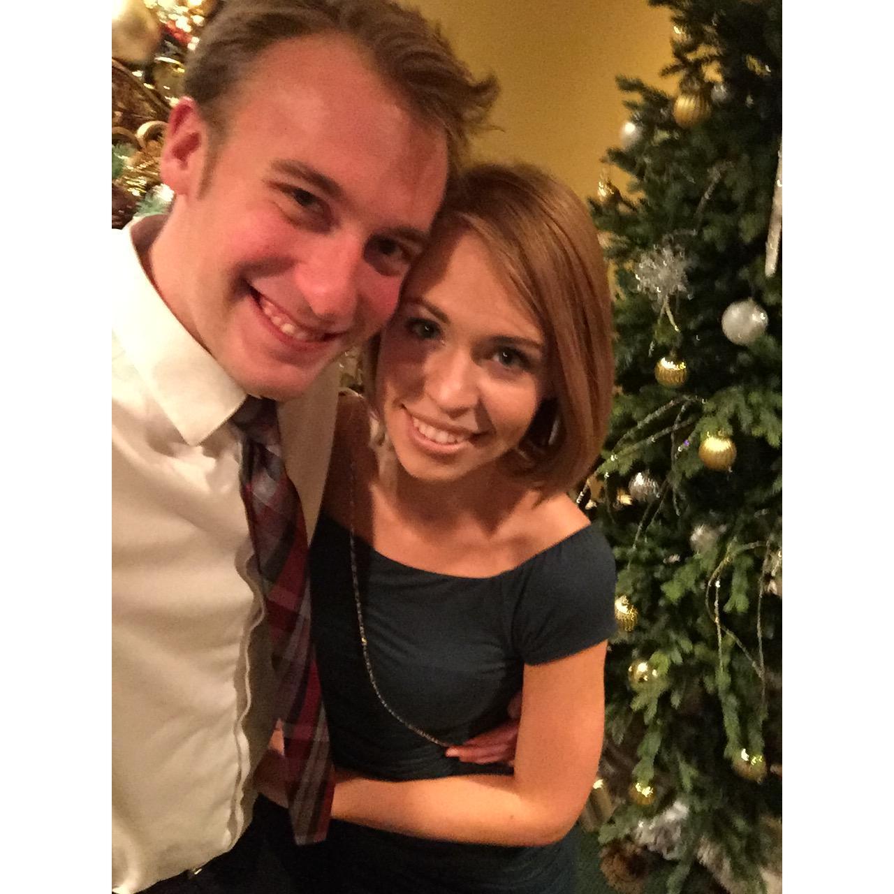 The first Christmas party together!