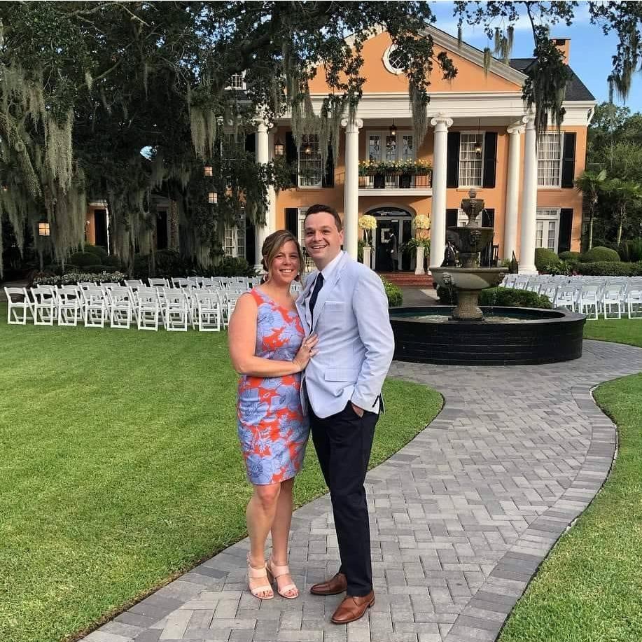 The Loy Wedding on a New Orleans plantation.