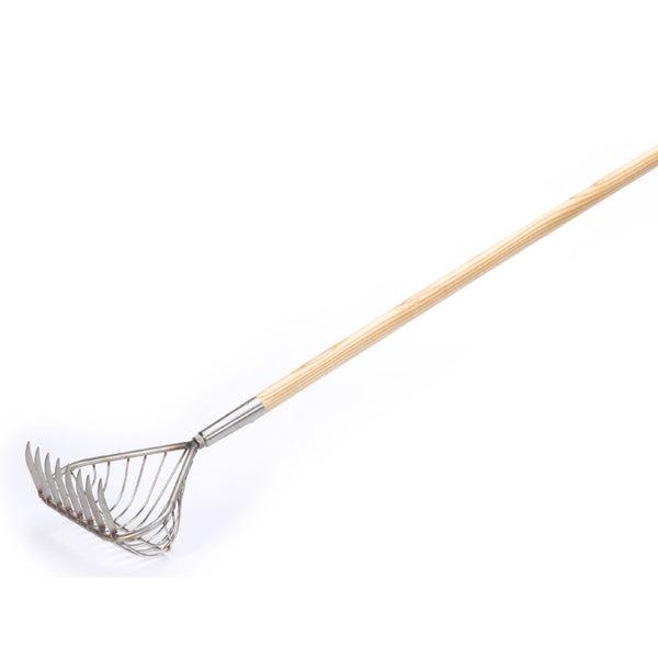 Stainless Steel Halfback Basket Rake- 8 Tine-100% STAINLESS STEEL