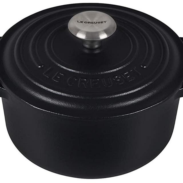 Le Creuset Enameled Cast Iron Signature Round Dutch Oven, 1 qt., Licorice