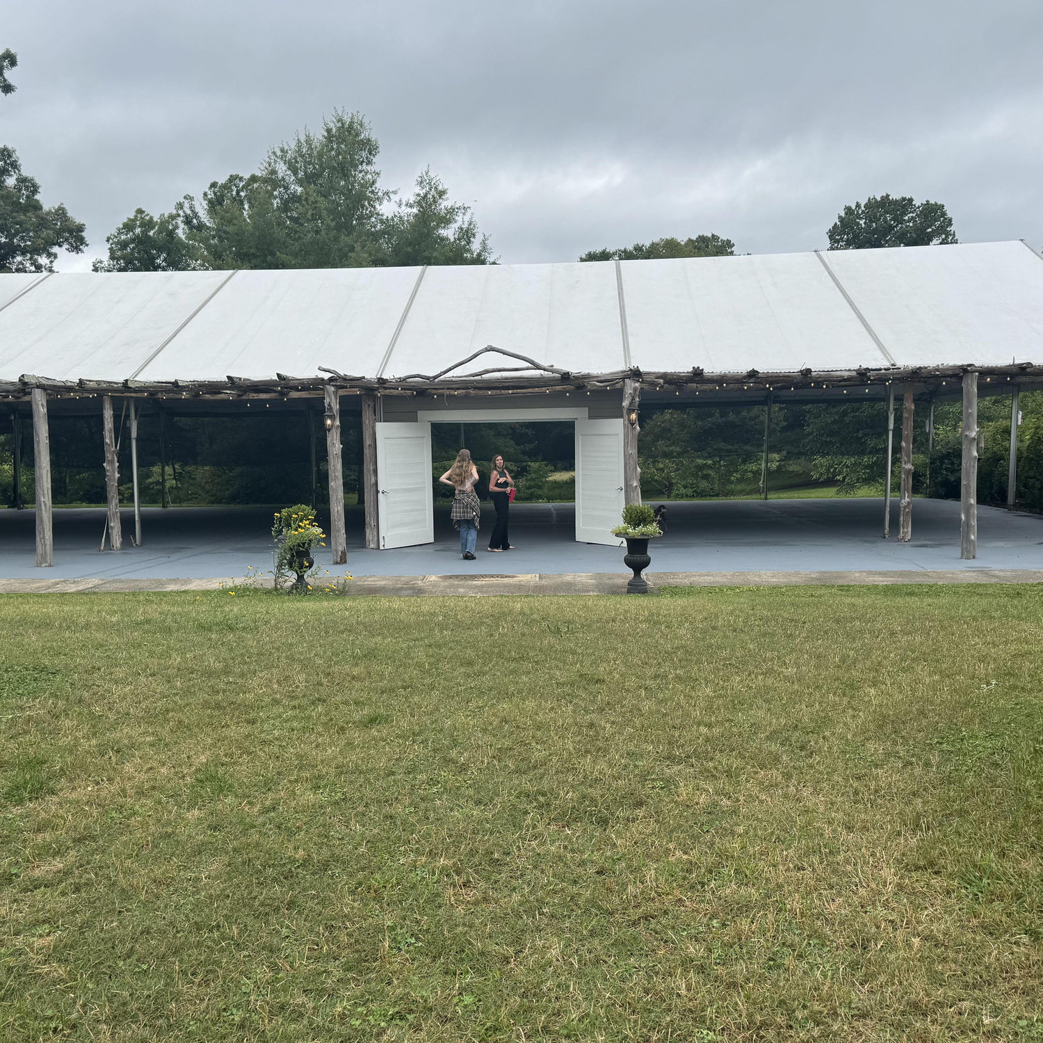The reception tent