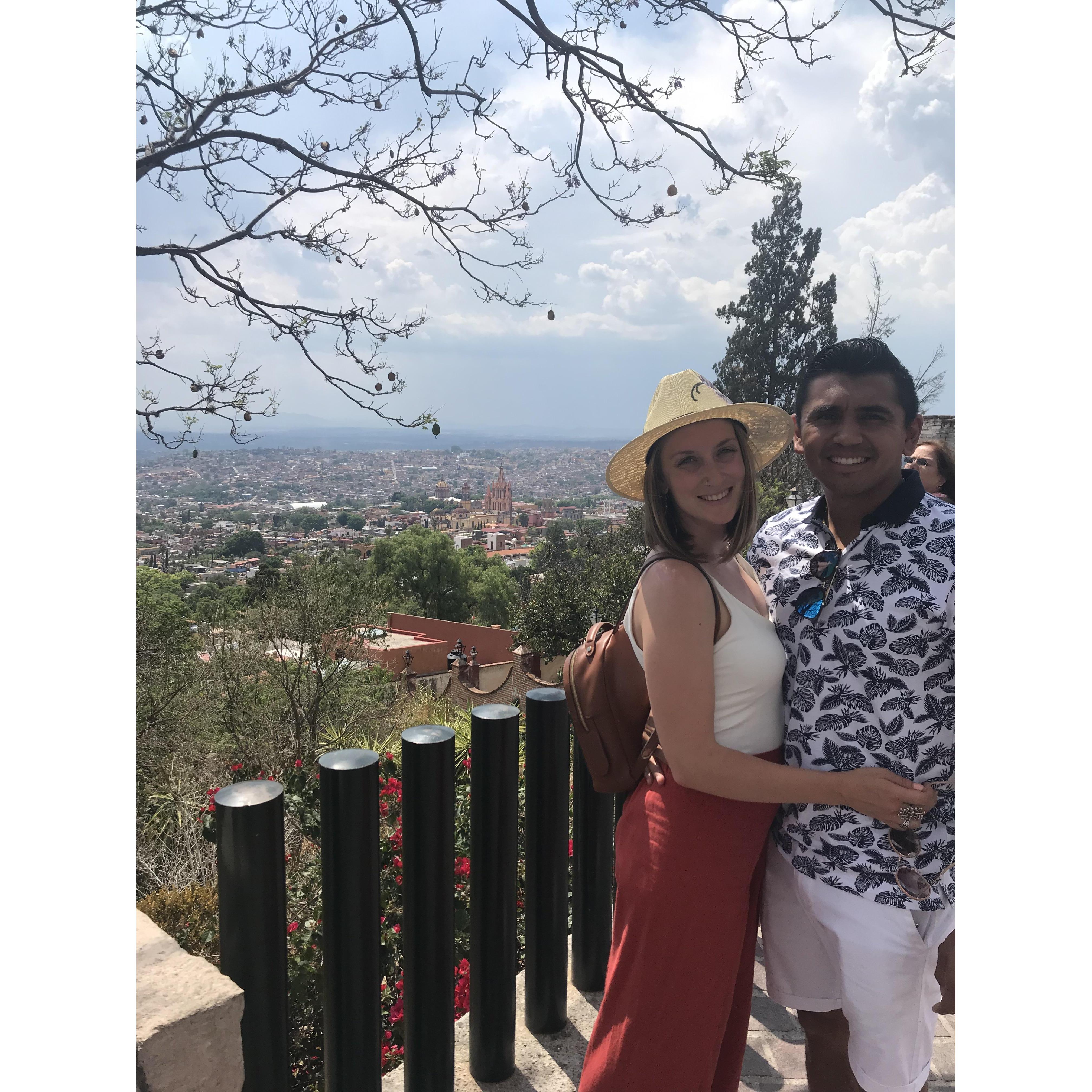 At an overlook in San Miguel de Allende, Mexico, June 2019.
