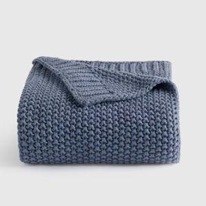 Cotton Fisherman Throw in Mineral