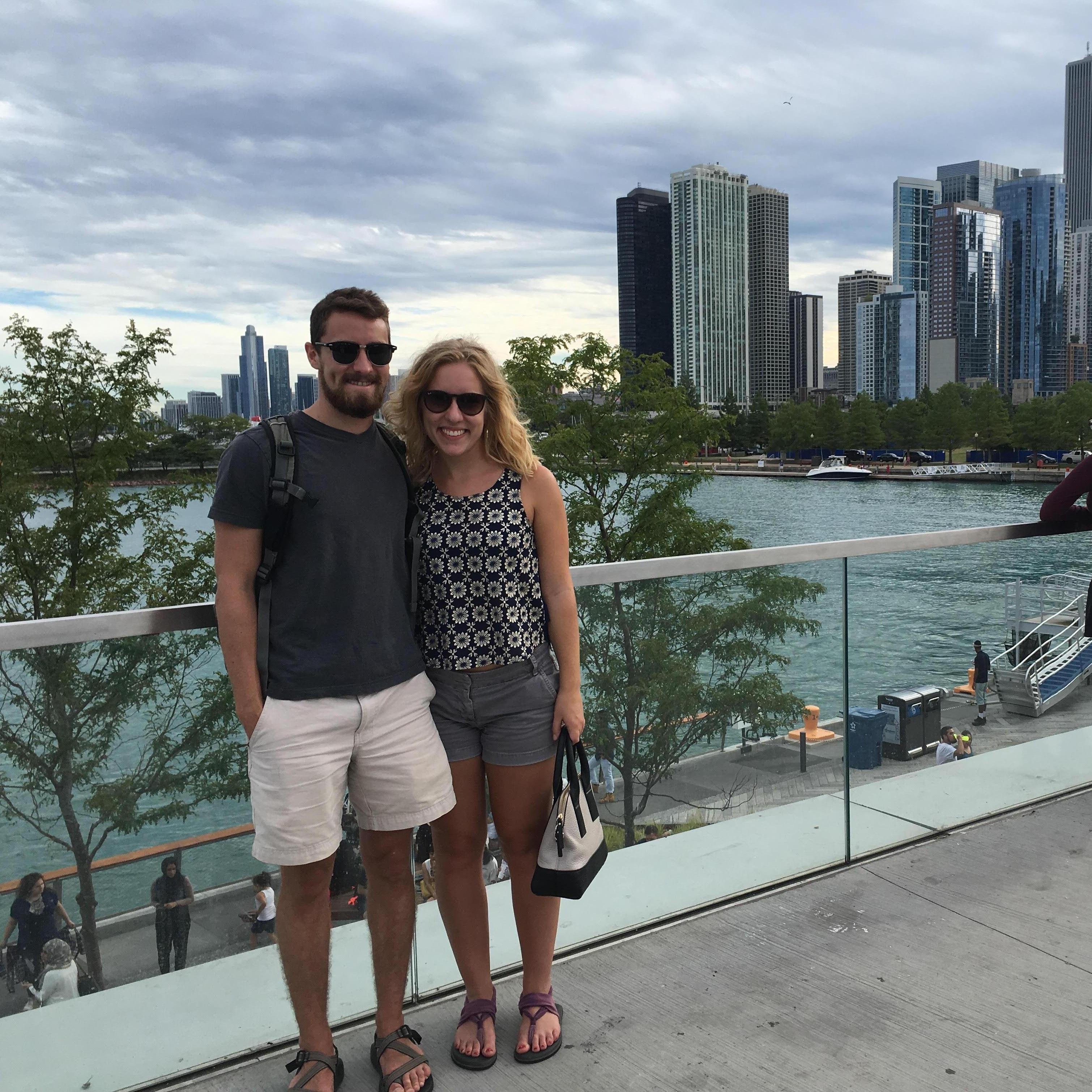 Exploring Chicago on one of our road trips to Montana