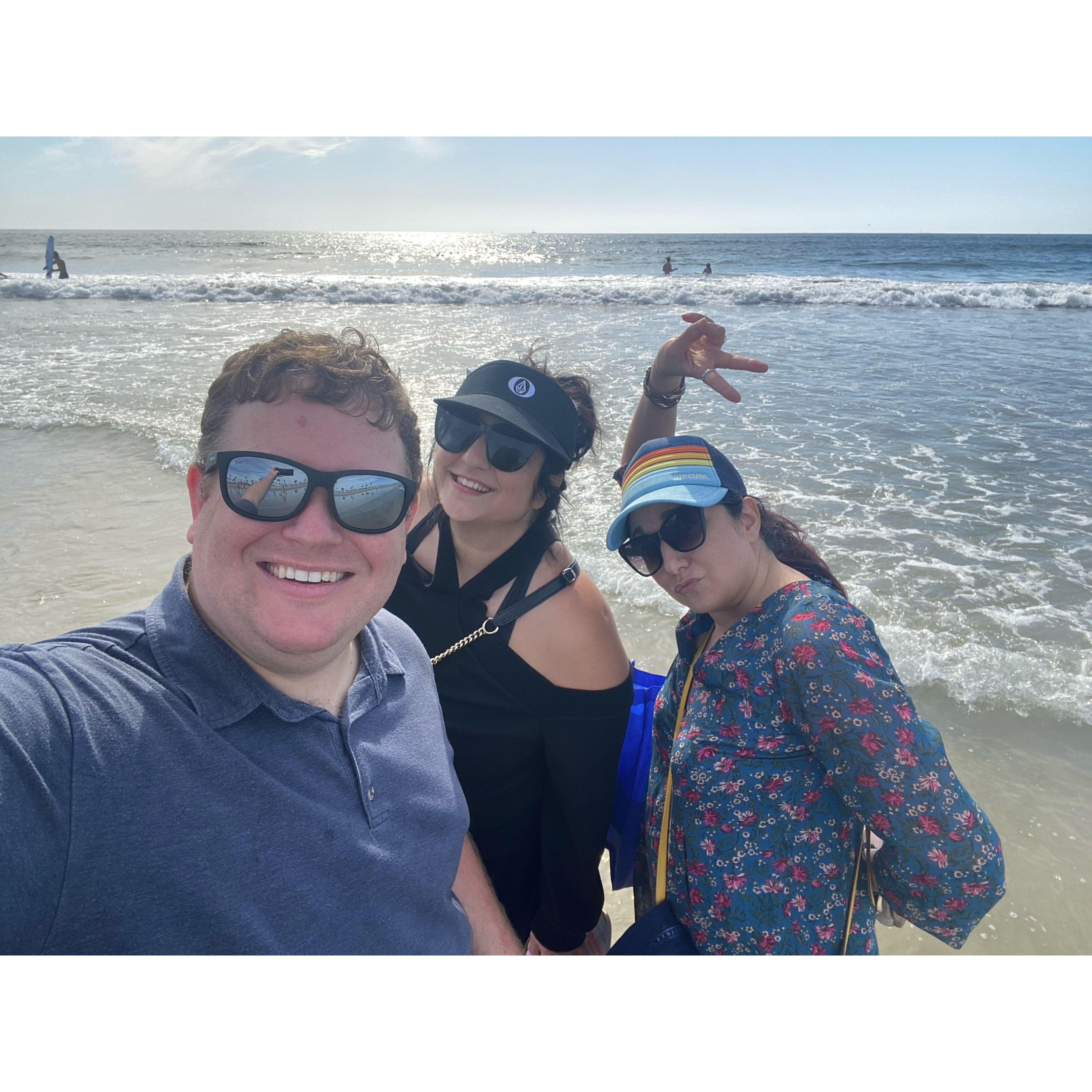 Los Angeles, California. We love the water so we'll make any excuse to a trip with sun and beaches, even domestically.