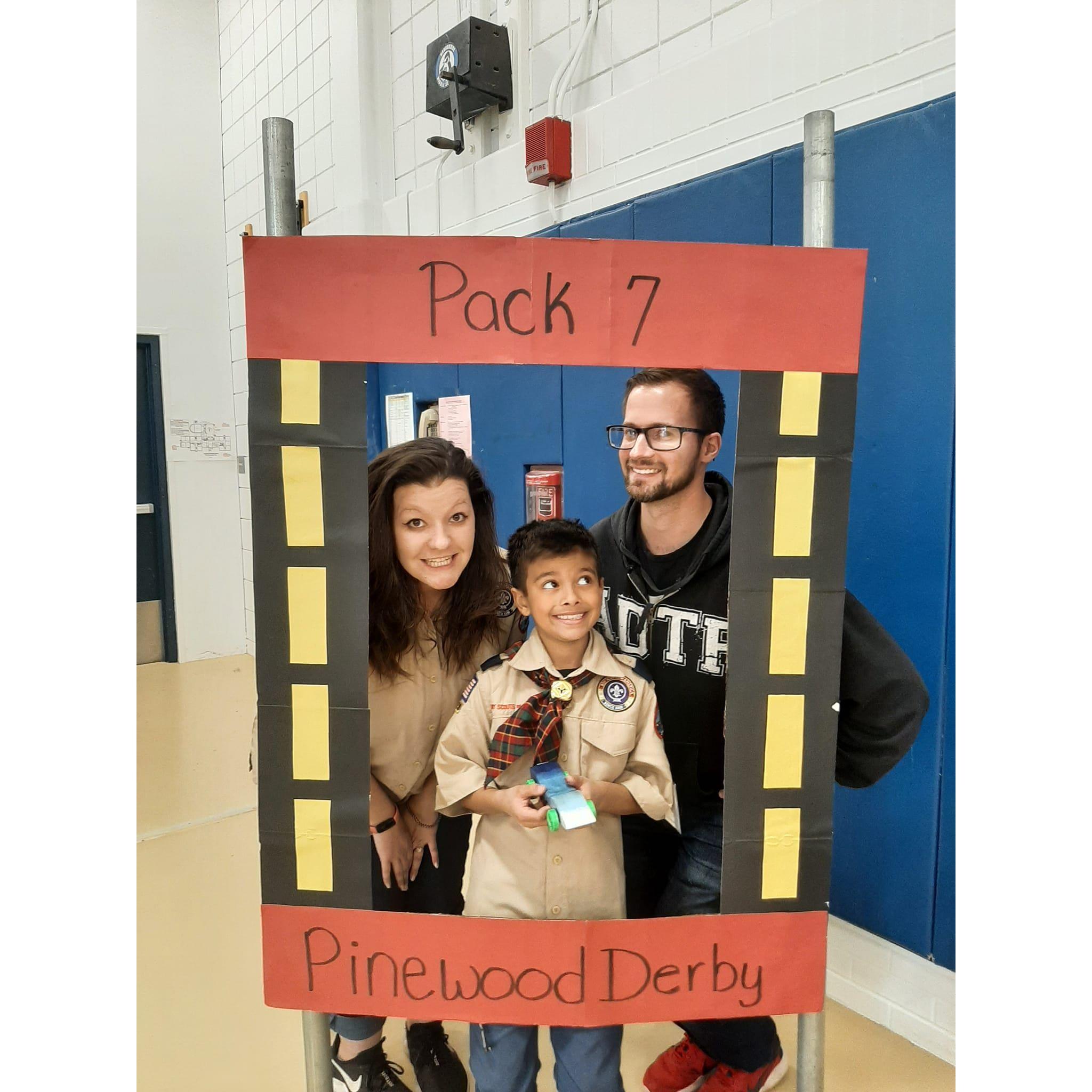 Fun at the Pinewood Derby
