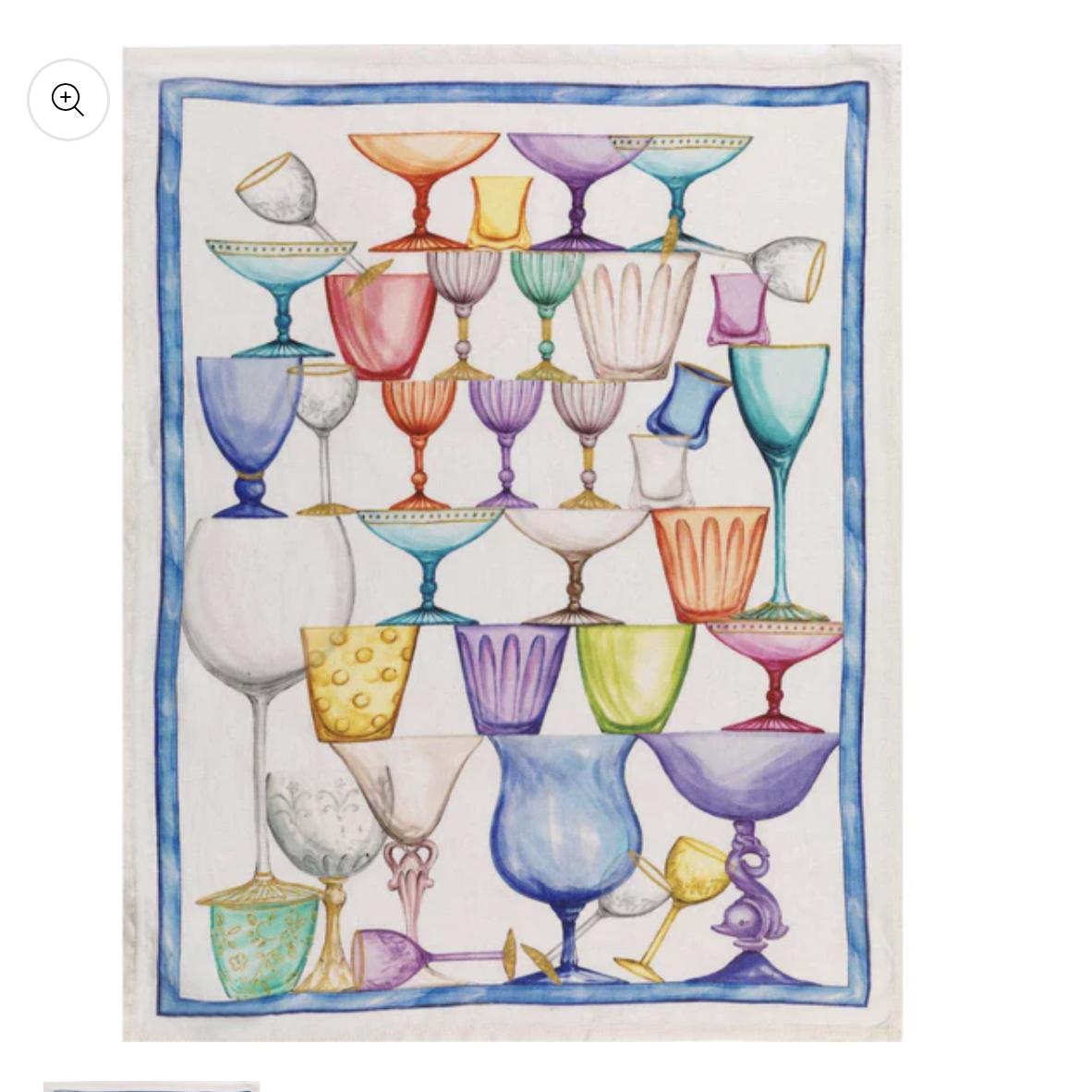 GUMPS Let's Drink Tea Towel