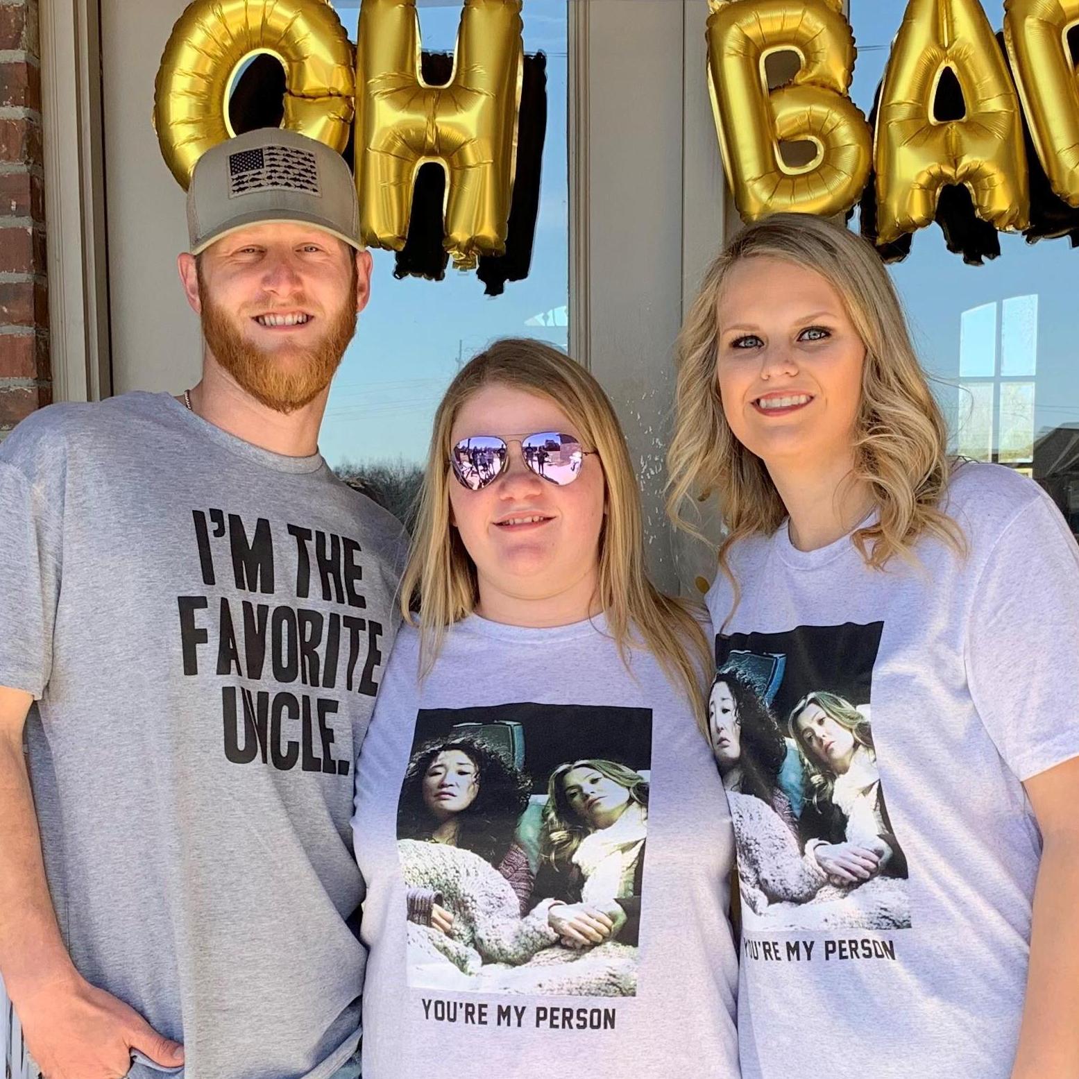 The day we found out our Godchild/Niece's gender