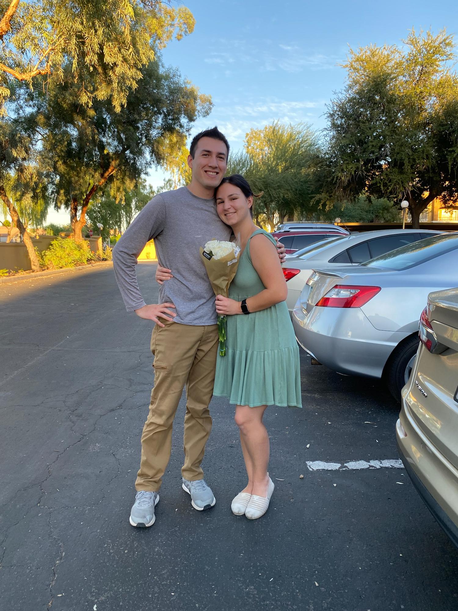 Right before we drove to San Diego, CA for Cassie's 26th birthday!