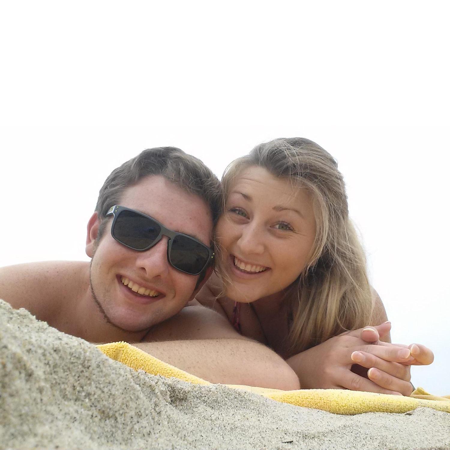 Spent LOTS of time at the beach when we first started dating