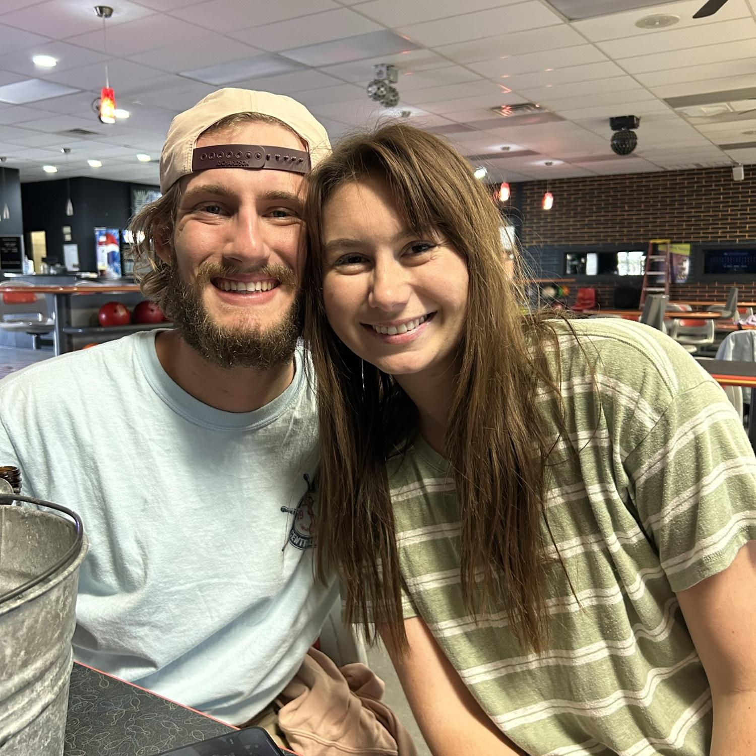 K's birthday at Fredericksburg bowling alley - 11.26.23