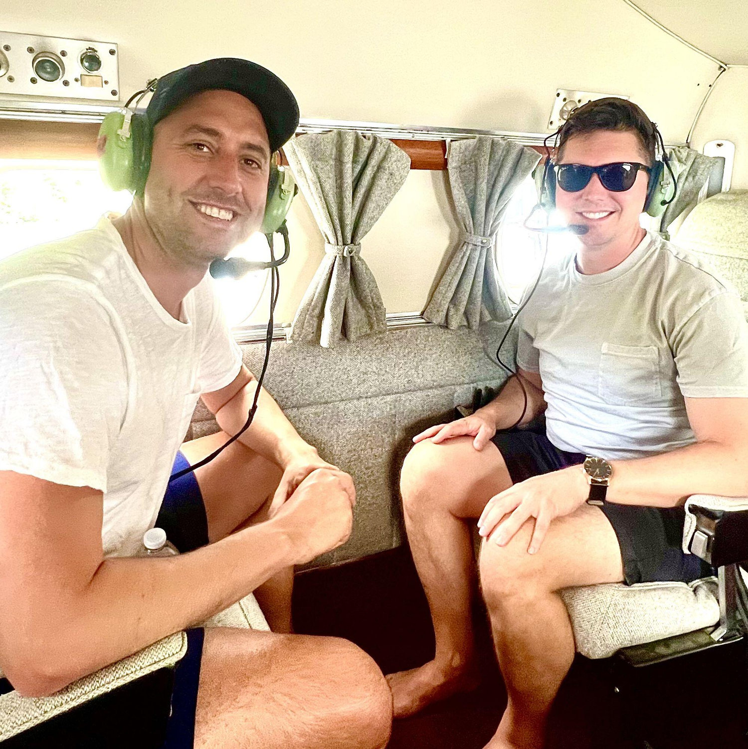 On board our friend's sea plane!