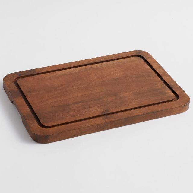 Chateau Wood Cutting Board, Medium 15.25" - Dark Brown