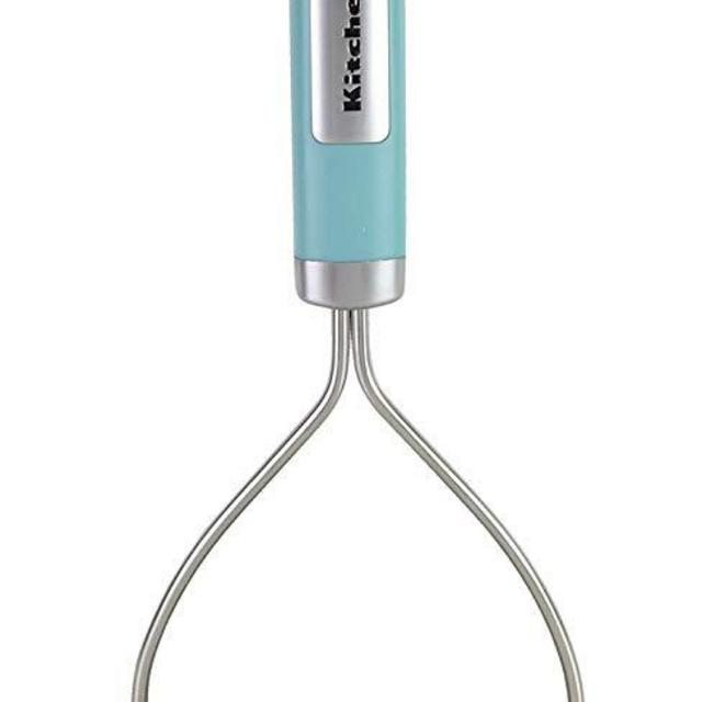 KitchenAid Gourmet Stainless Steel Wire Masher, Aqua Sky