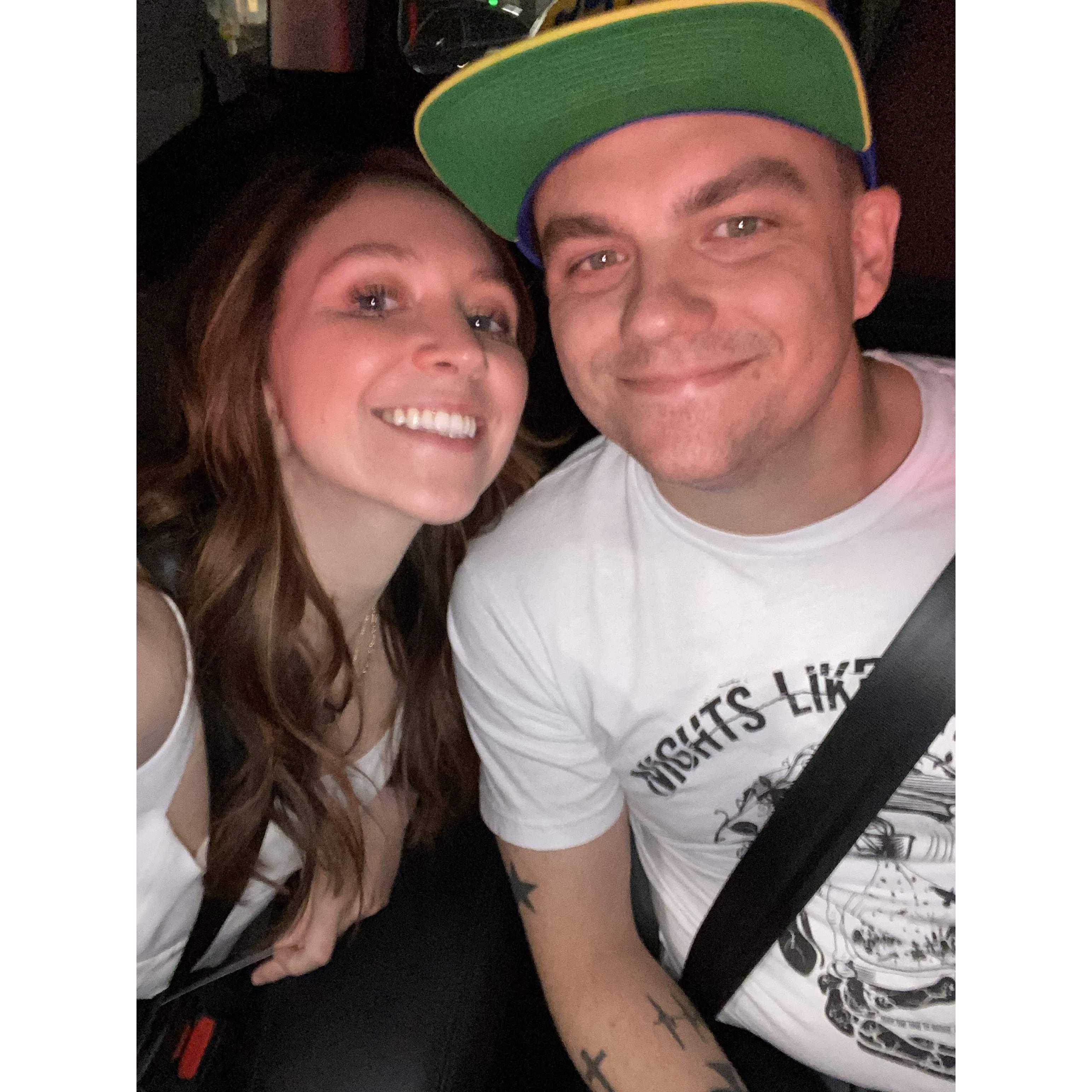 7. our first concert. Front row seats to Hillsong UNITED.