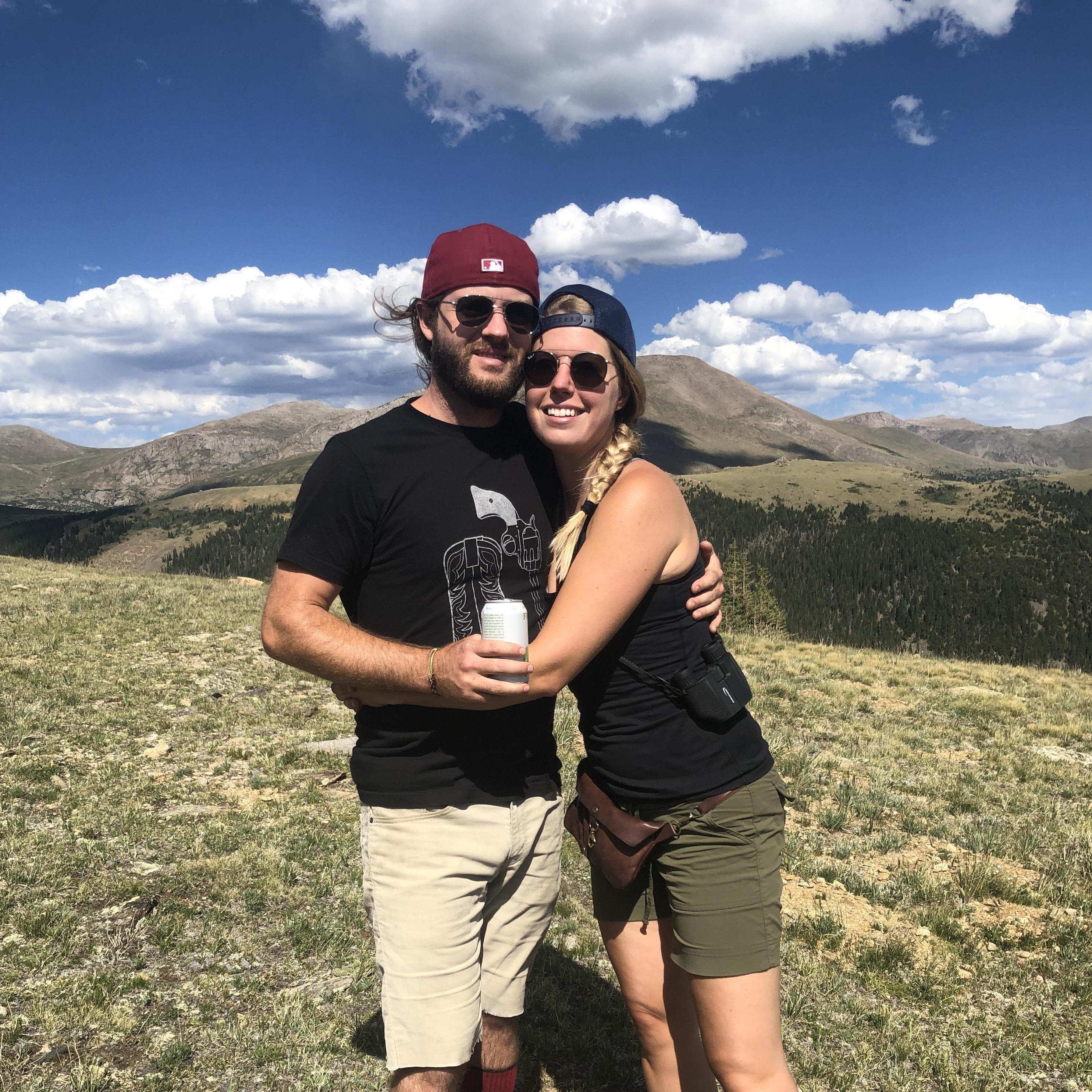 Hiking up Guanella Pass during a camping trip in CO.