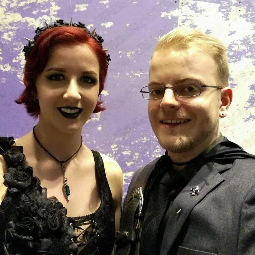 Attending Ben's work ball a few years ago.