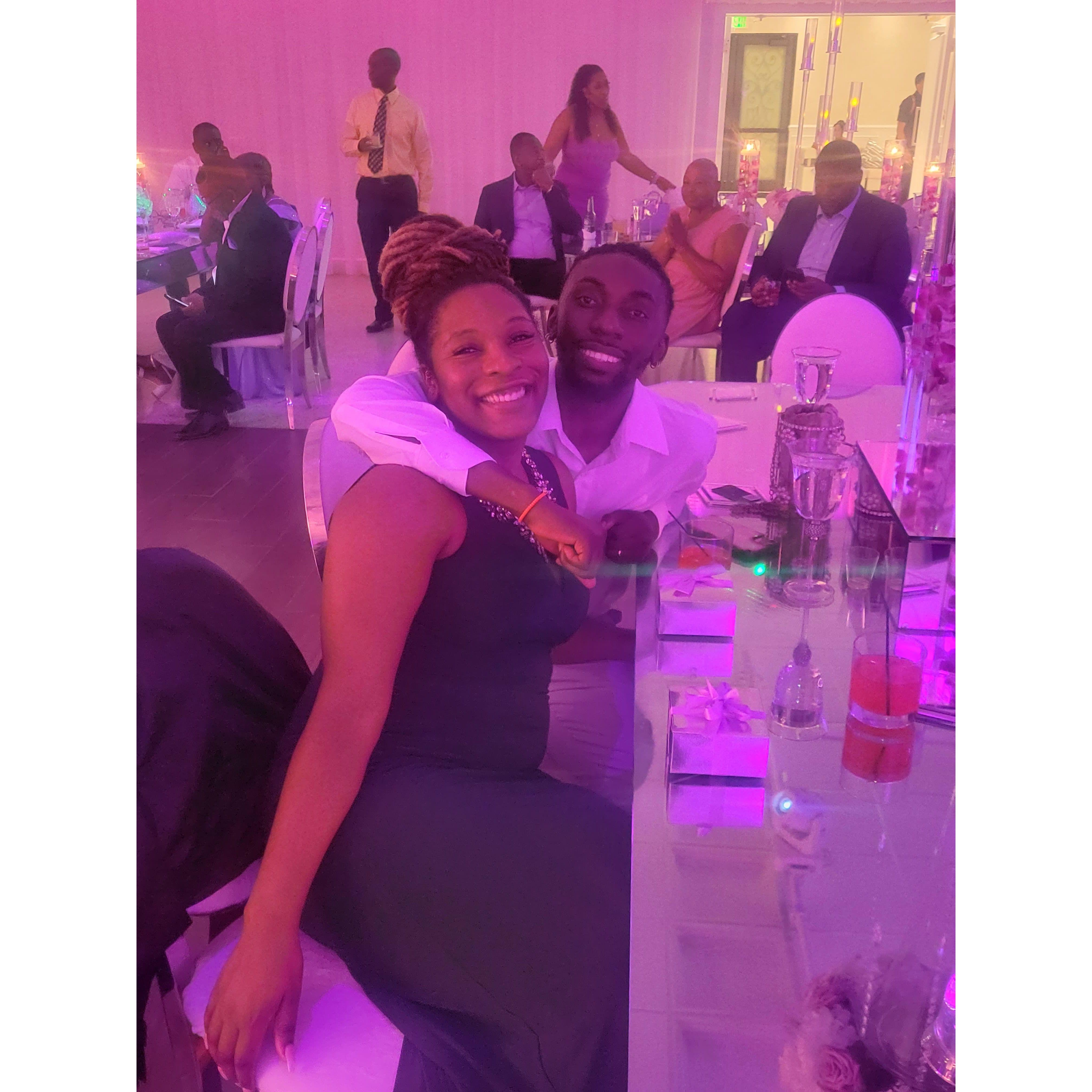 We flew together for the first time :) To a familys wedding