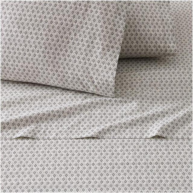 MTO Mae Floral King Sheet Set, Charcoal