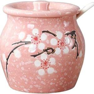 Japanese Flower Sugar Dish (Pink)