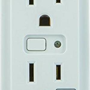 Discontinued Model: GE Z-Wave Wireless Smart Lighting Control Duplex Receptacle Outlet, On/Off, In-Wall, White, Works with Amazon Alexa, 12721