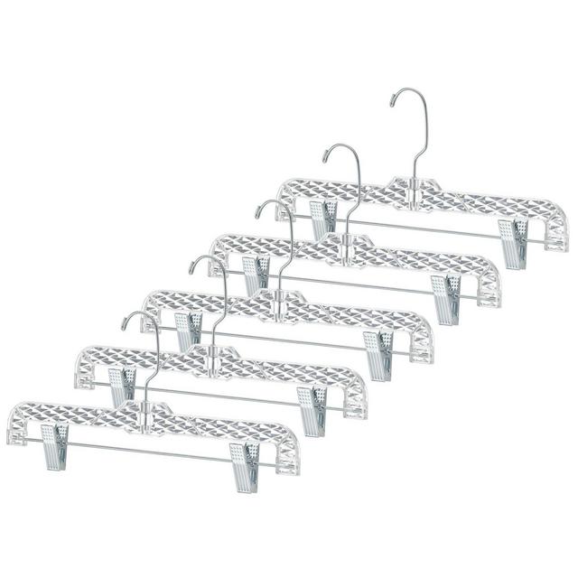 Simply Essential™ Crystal Cut Skirt Hangers (Set of 5)