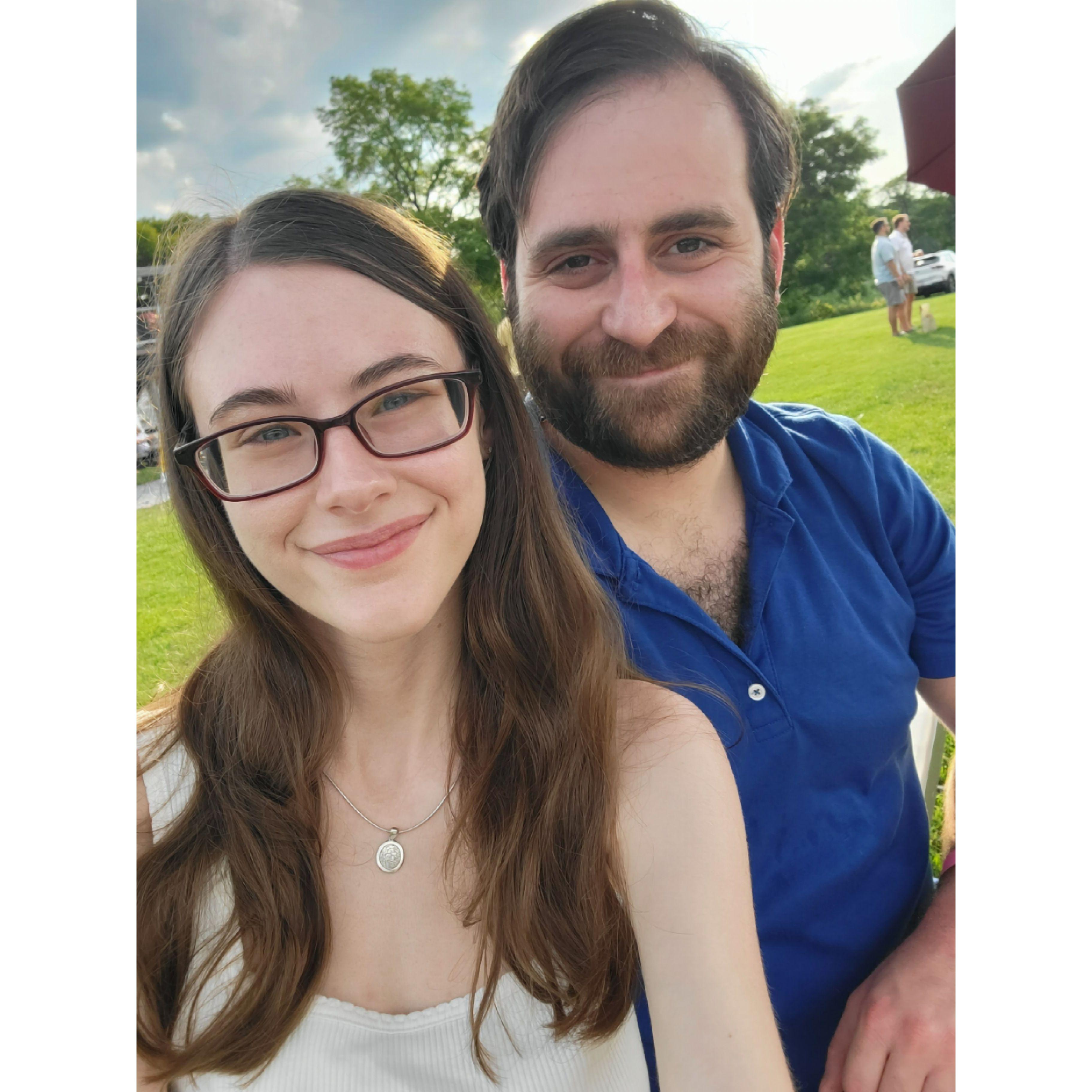 Second engagement anniversary at Millbrook Vineyards, July 2024