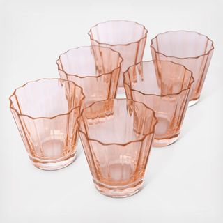 Estelle Sunday Low Ball Glass, Set of 6