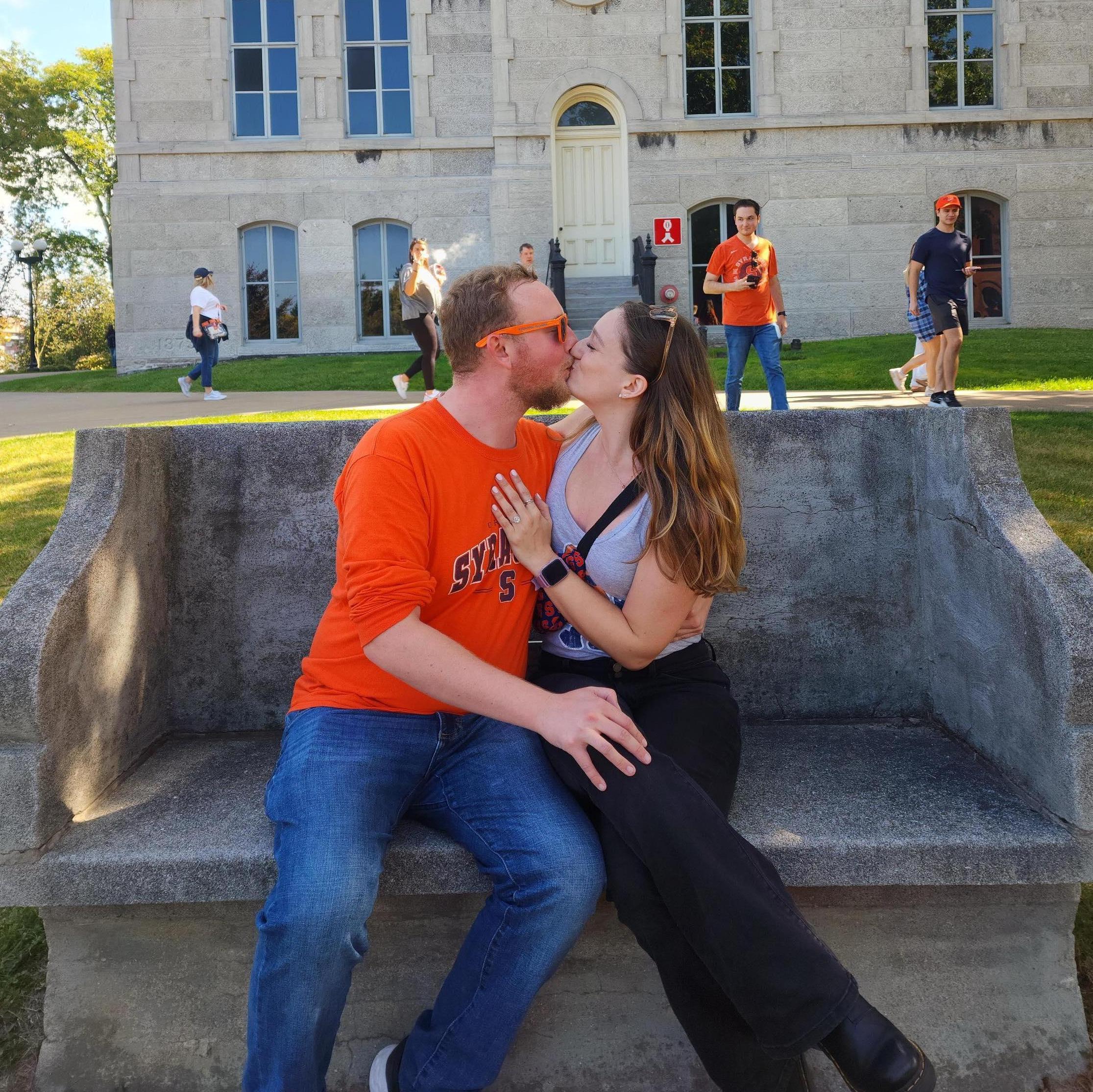 Kissing Bench at Syracuse University, September 30th 2023