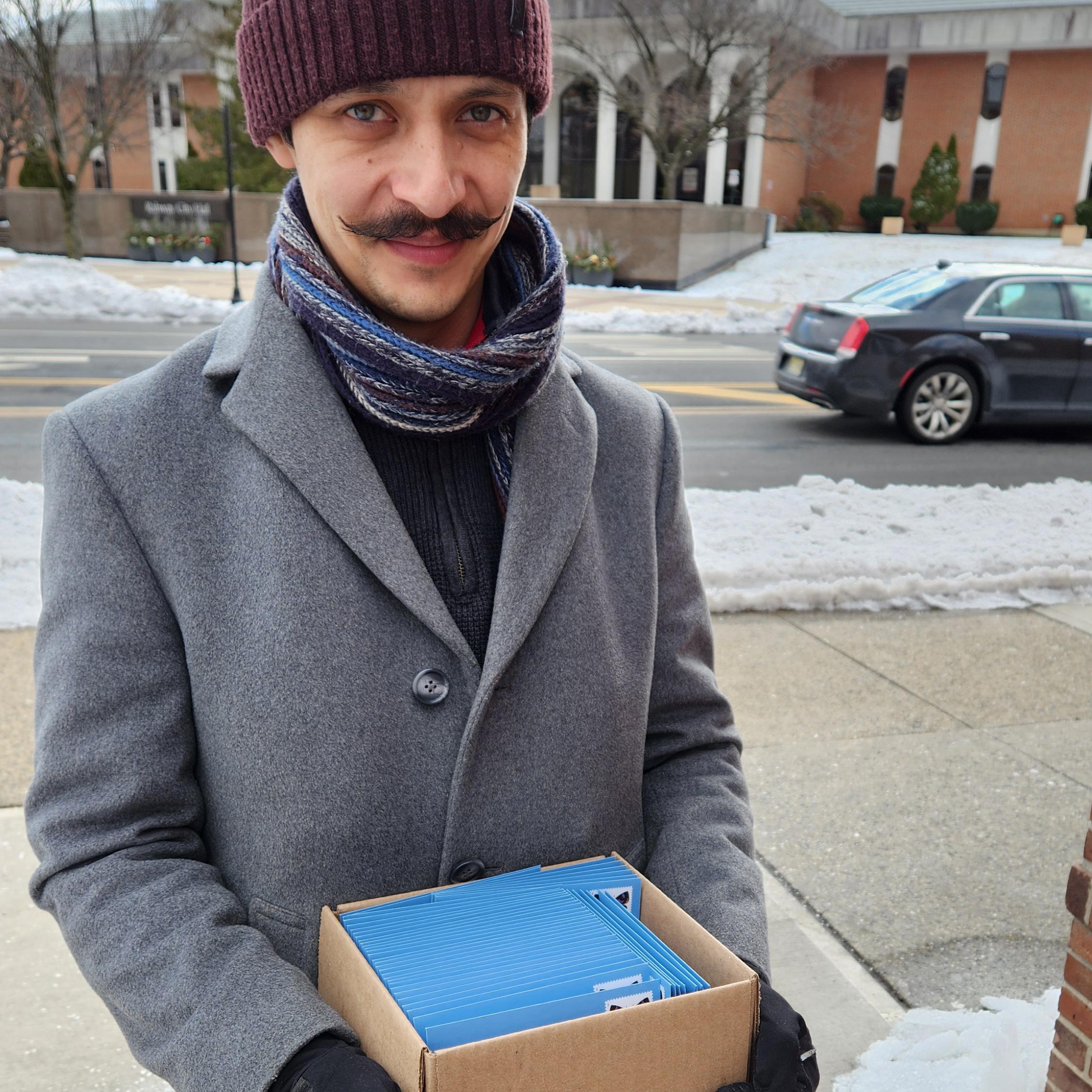 Mailing our Save-the-Dates, February 2025.