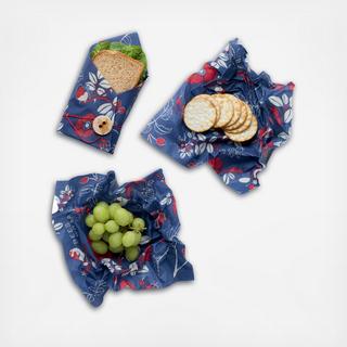 Lunch Food Storage Wrap, Set of 3