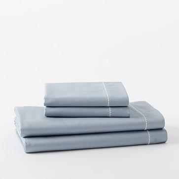 400 Thread Count Organic Sateen Sheet Set, King, Moonstone