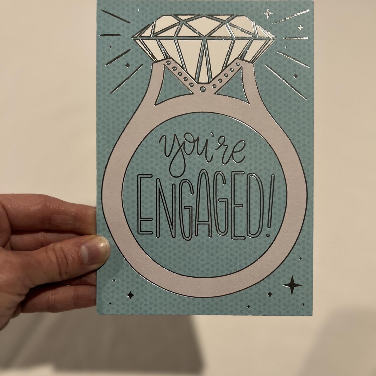 Allison's FCCLA family gave her this lovely engagement card!