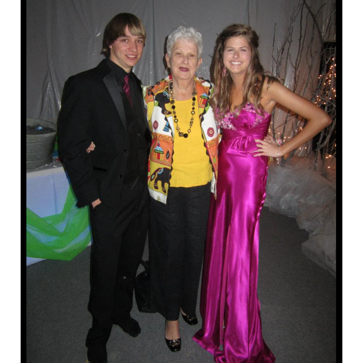 Our first Prom in 2012. One of the only photos I have of us and Peggy.