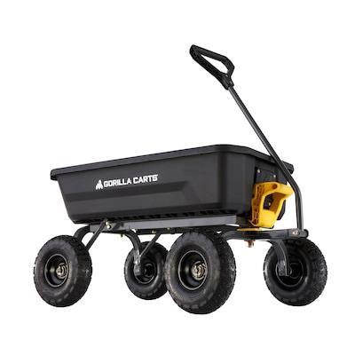 Gorilla Carts 4-cu ft Poly Yard Cart