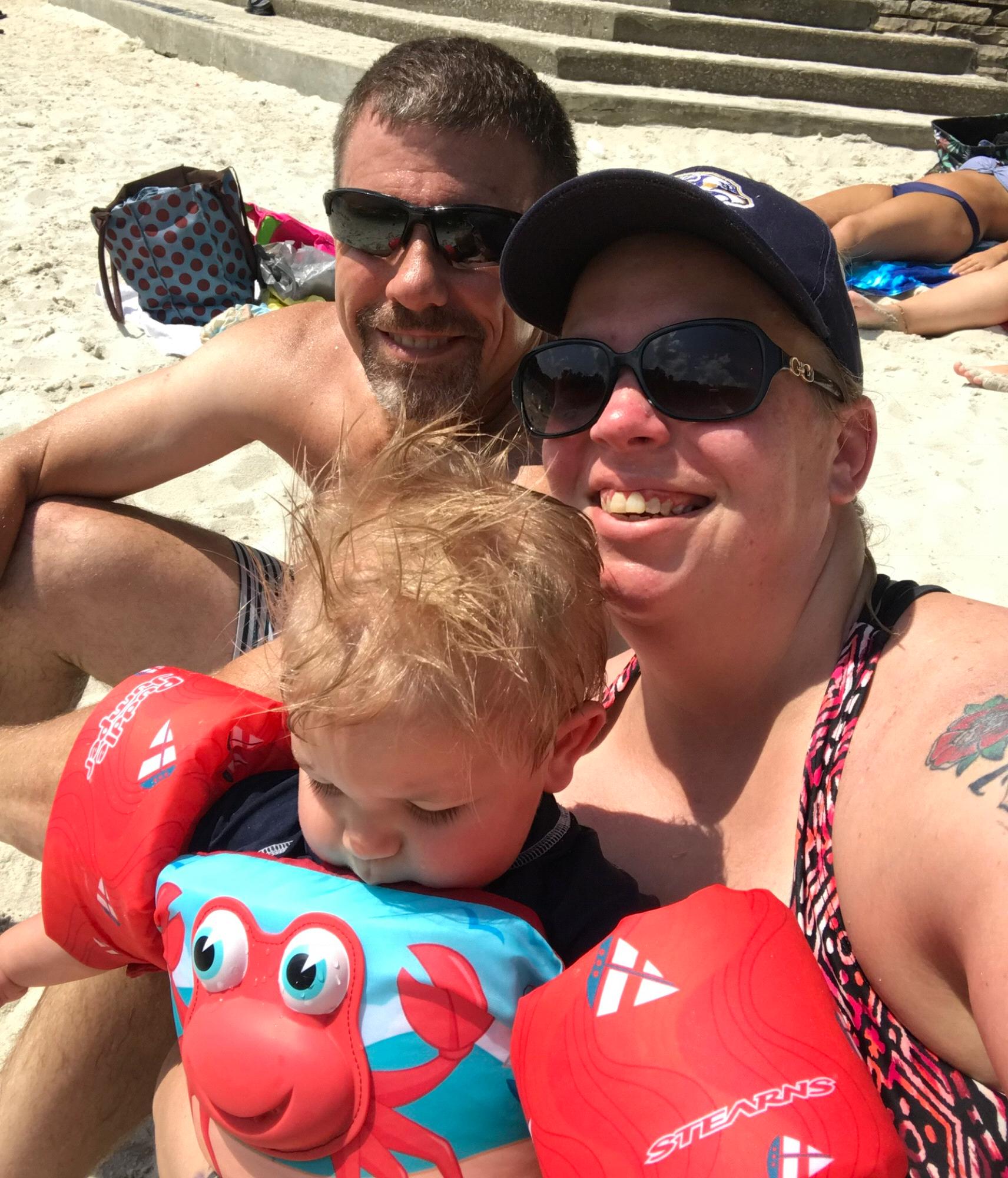 Family beach day. Pennyrile State forest park.