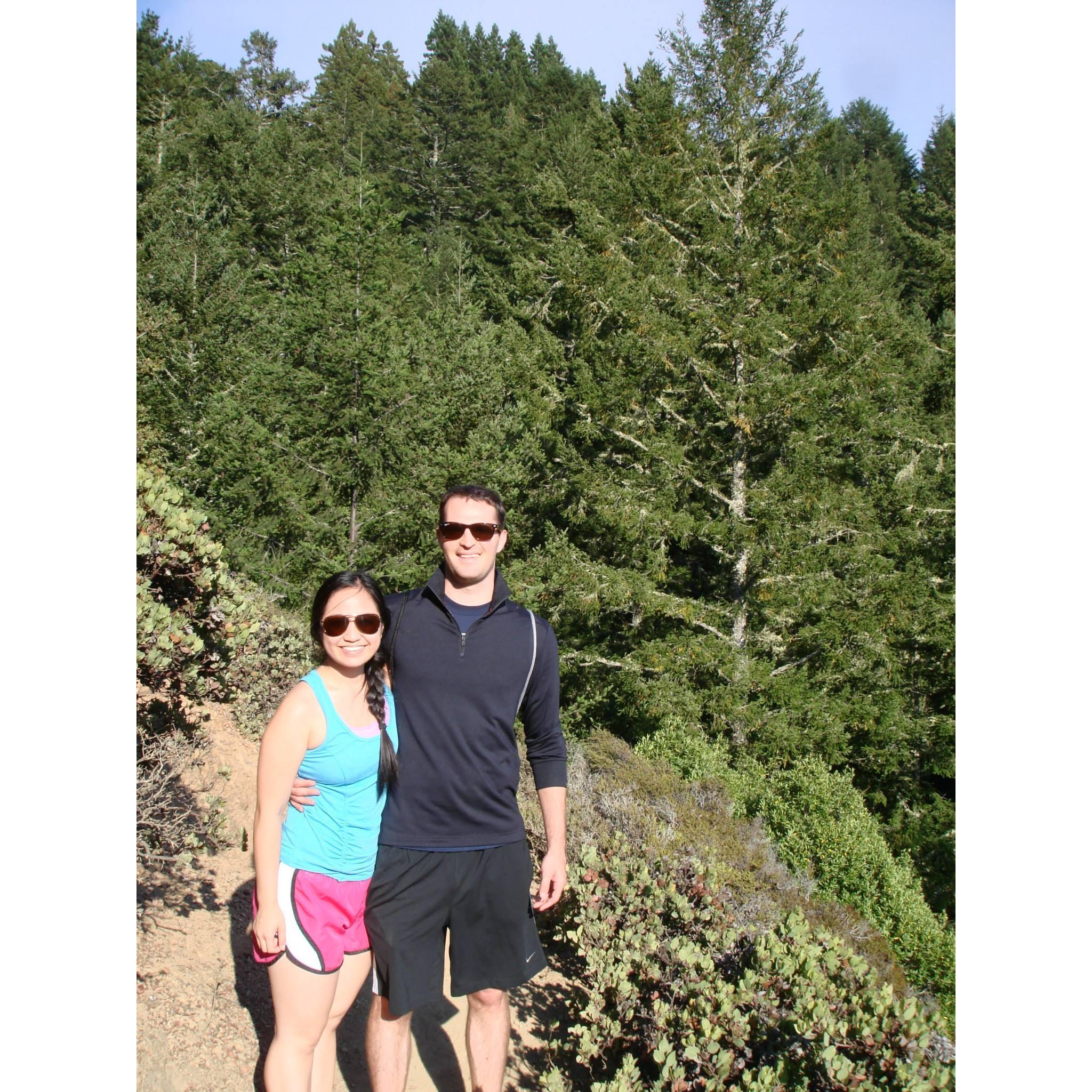 Hiking in the Muir Woods in California!