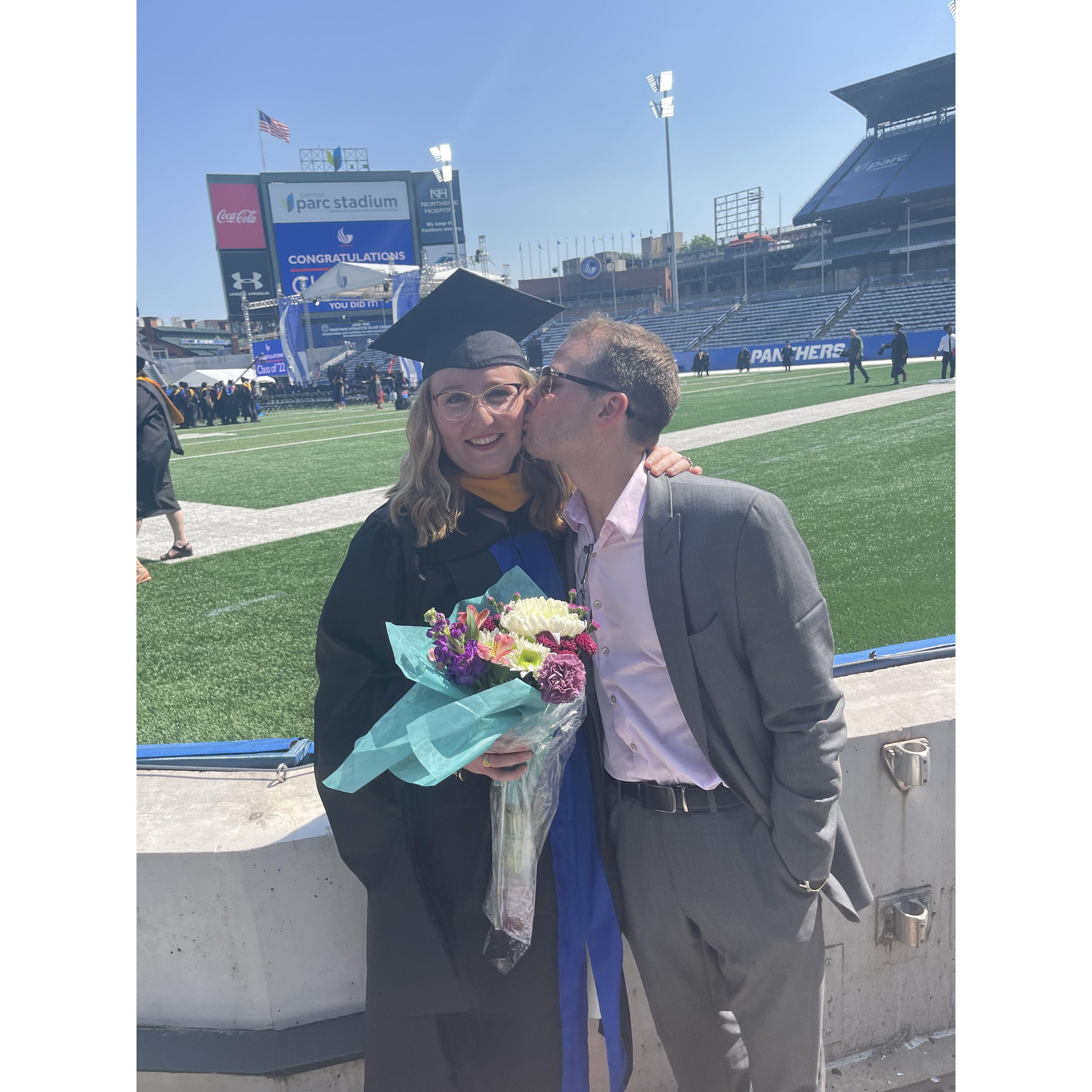 Gaby gets her Master's degree from Georgia State University