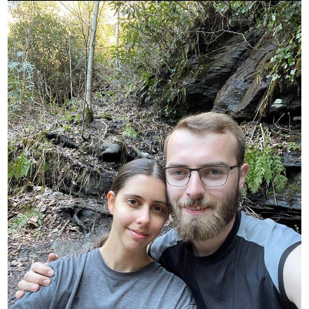 We hiked up to see a waterfall.