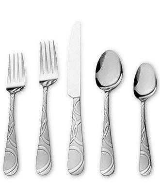 International Silver 67-Pc. Garland Frost Flatware & Hostess Set Service for 12